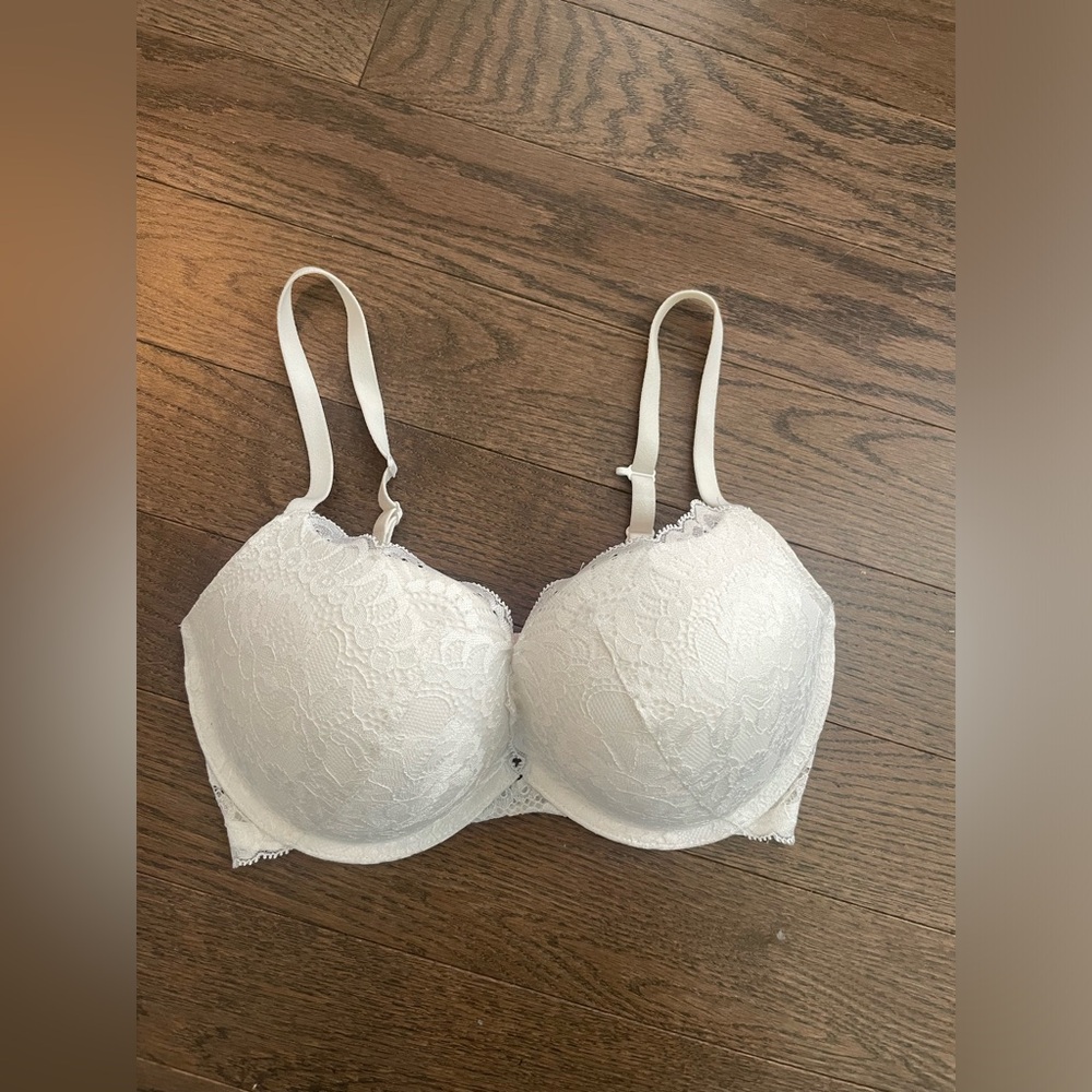 La Senza White Lace Push Up Bra